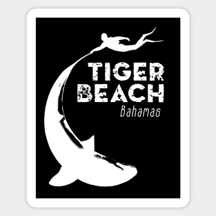 Shark Diving - Tiger beach, Bahamas Sticker